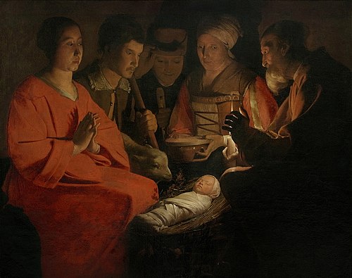 The Adoration of the Shepherds, 1645, Georges de La Tour