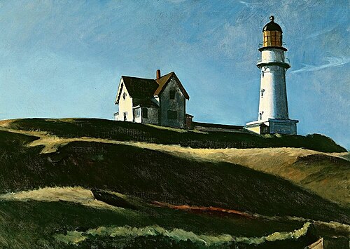 La Colline au phare, 1928, Edward Hopper