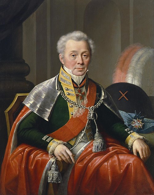 Portrait of Senator Piotr Myatlev, 1824, Józef Oleszkiewicz