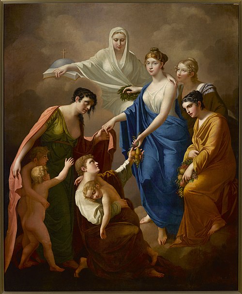Apotheosis of Empress Elizabeth Alexeievna., 1813, Józef Oleszkiewicz