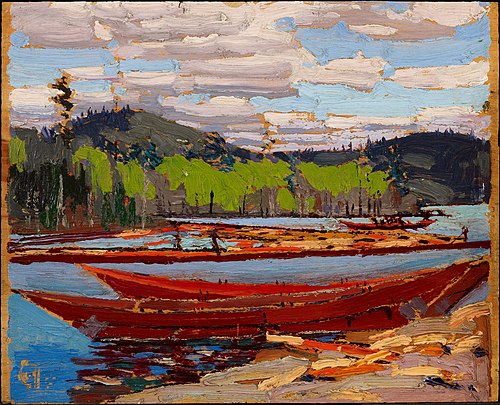Bateaux, 1916, Tom Thomson
