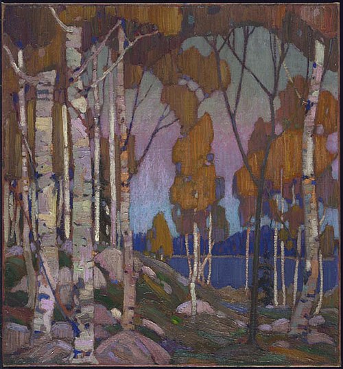 Decorative Landscape: Birches, 1916, Tom Thomson