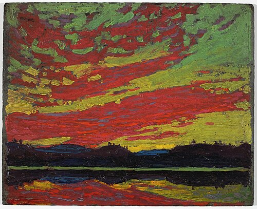 Sunset, 1915, Tom Thomson