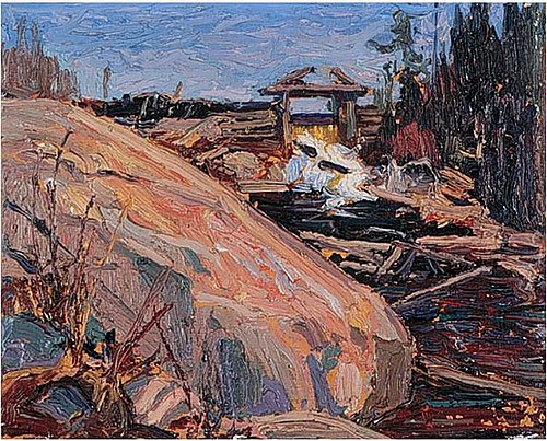 Lumber Dam, 1915, Tom Thomson
