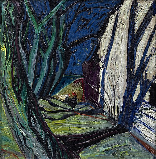 Blauwborgje, slagschaduw, 1920, Alida Pott