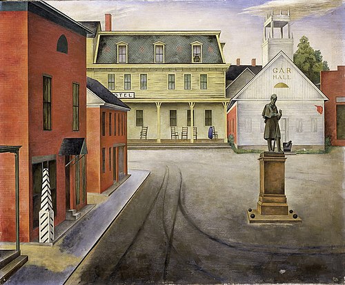 Town Square, 1937, Osvaldo Louis Guglielmi