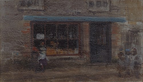 The Note in Orange and Blue (Sweet Shop), 1884, James Abbott McNeill Whistler