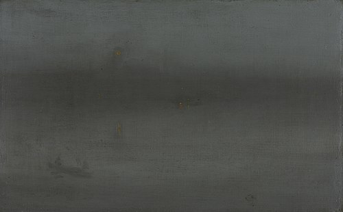 Nocturne, Blue and Silver: Battersea Reach, 1875, James Abbott McNeill Whistler