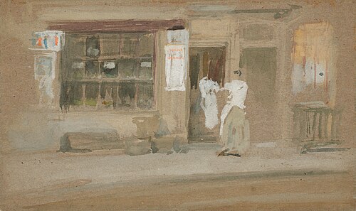 Chelsea Shopfronts, 1890, James Abbott McNeill Whistler