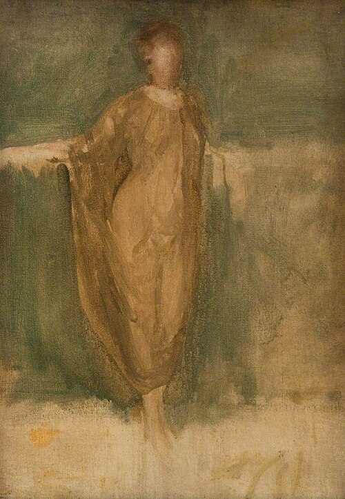 Harmony in Green and Amber: A Draped Study, 1898, James Abbott McNeill Whistler