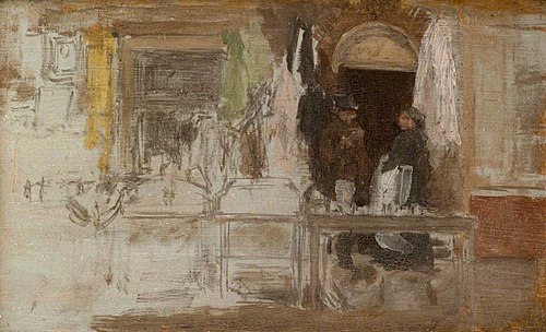 The Old Clothes Shop, Houndsditch, 1888, James Abbott McNeill Whistler