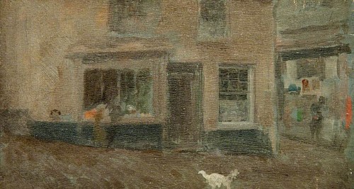 A Grey Note: Village Street January, 1884, James Abbott McNeill Whistler