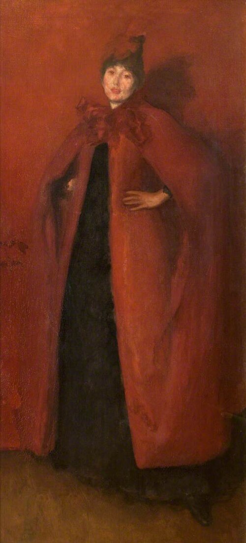 Harmony in Red: Lamplight 1884, 1885, James Abbott McNeill Whistler