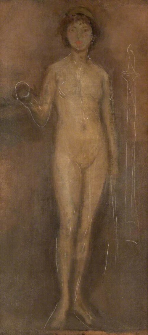 Study of the Nude c.1898, 1900, James Abbott McNeill Whistler