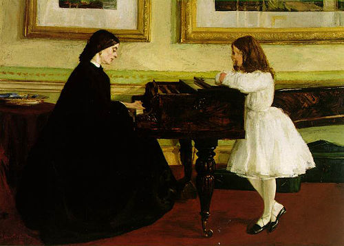 At The Piano, 1858, James Abbott McNeill Whistler