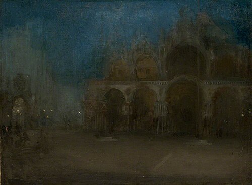 Nocturne: Blue and Gold, St Mark’s, Venice, 1880, James Abbott McNeill Whistler