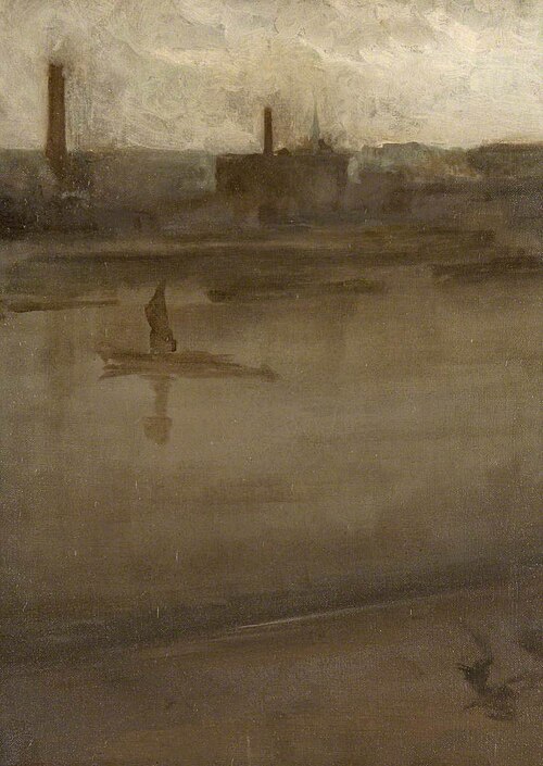 Grey and Silver: The Thames, 1896, James Abbott McNeill Whistler