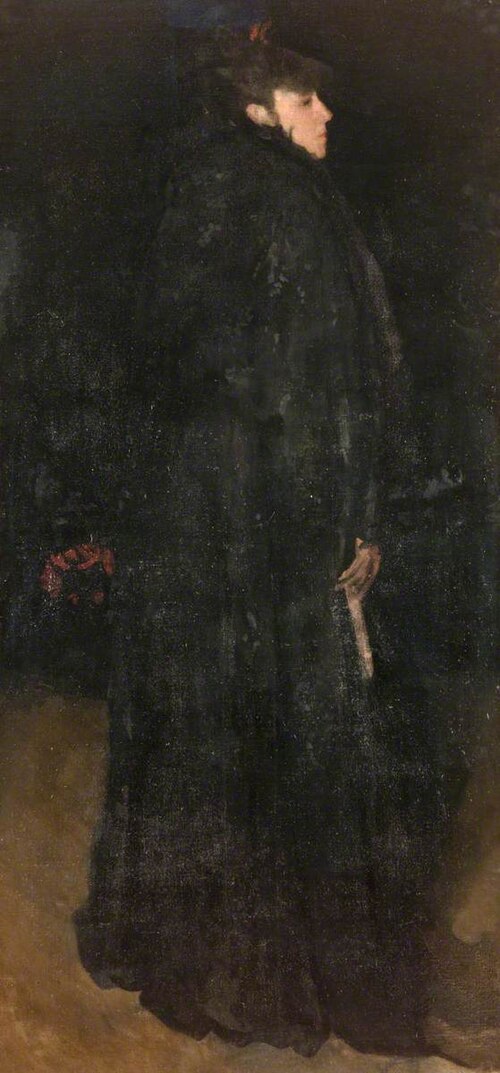 Harmony in Black: Miss Ethel Philip, 1895, James Abbott McNeill Whistler