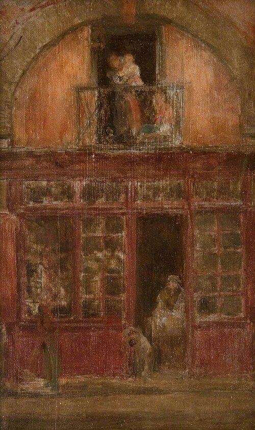A Shop with a Balcony, 1899, James Abbott McNeill Whistler