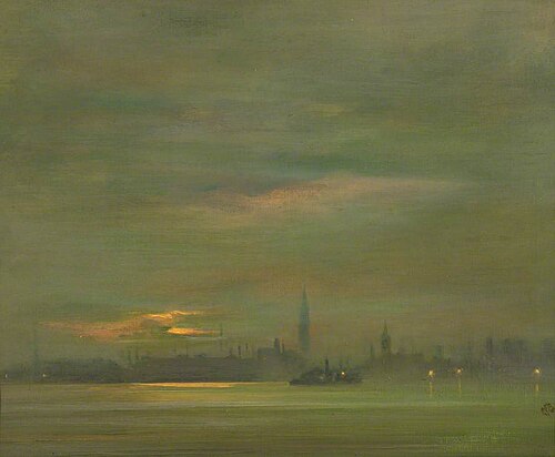 The Thames, Evening, , James Abbott McNeill Whistler