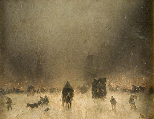 A Foggy Night in London, , James Abbott McNeill Whistler