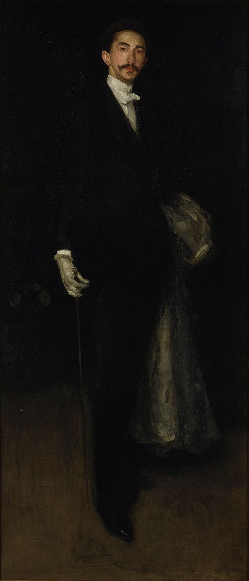 Arrangement en noir et or : le Comte Robert de Montesquiou-Fezensac, 1891, James Abbott McNeill Whistler