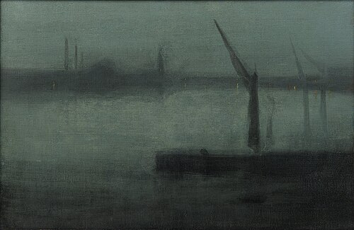 Nocturne: Blue and Silver—Battersea Reach, 1870, James Abbott McNeill Whistler