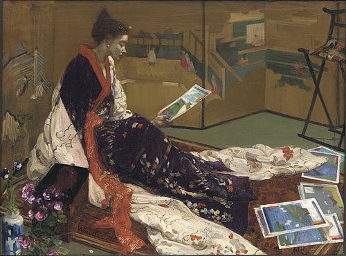 Caprice in Purple and Gold: The Golden Screen, 1864, James Abbott McNeill Whistler