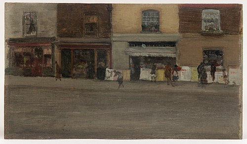 Chelsea Shops, 1880, James Abbott McNeill Whistler