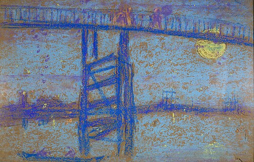 Nocturne: Battersea Bridge, 1872, James Abbott McNeill Whistler