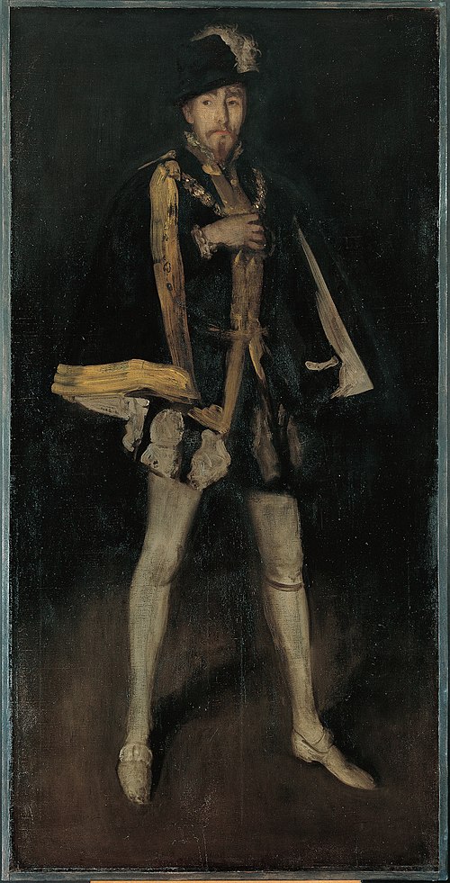 Arrangement in Black, No. 3: Sir Henry Irving as Philip II of Spain, 1880, James McNeill Whistler