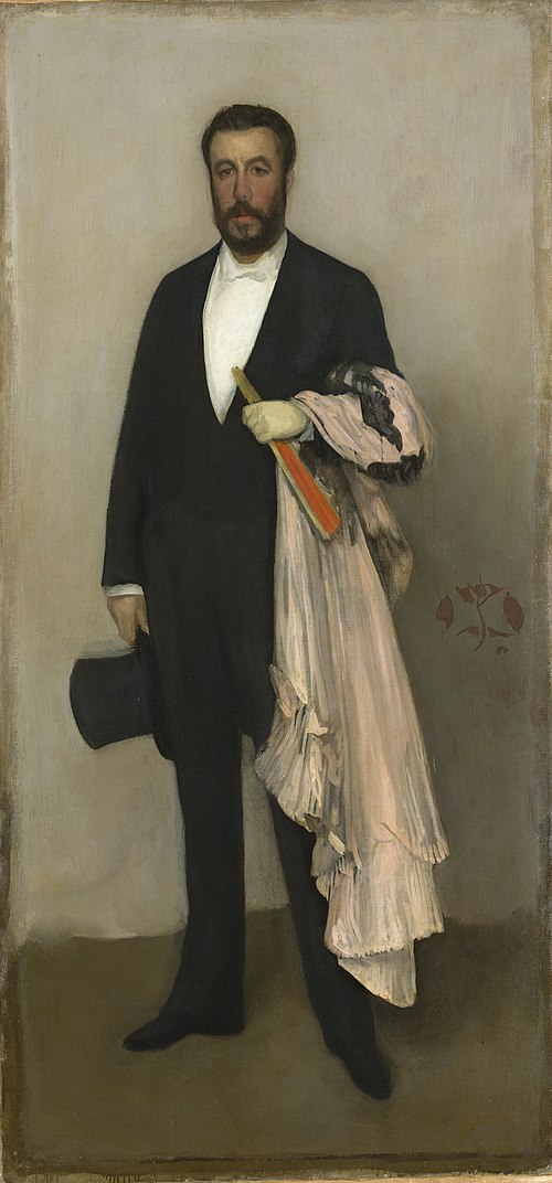 Arrangement in Flesh Colour and Black: Portrait of Theodore Duret, 1883, James McNeill Whistler