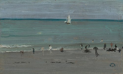 Coast Scene, Bathers, 1884, James McNeill Whistler