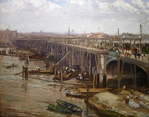 The Last of Old Westminster, 1862, James McNeill Whistler
