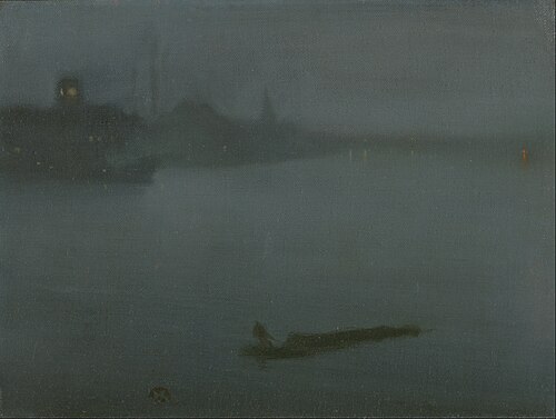 Nocturne in Blue and Silver, 1872, James McNeill Whistler