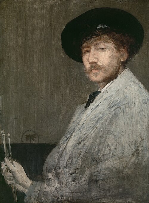 Arrangement in gray: portrait of the painter, 1872, James McNeill Whistler