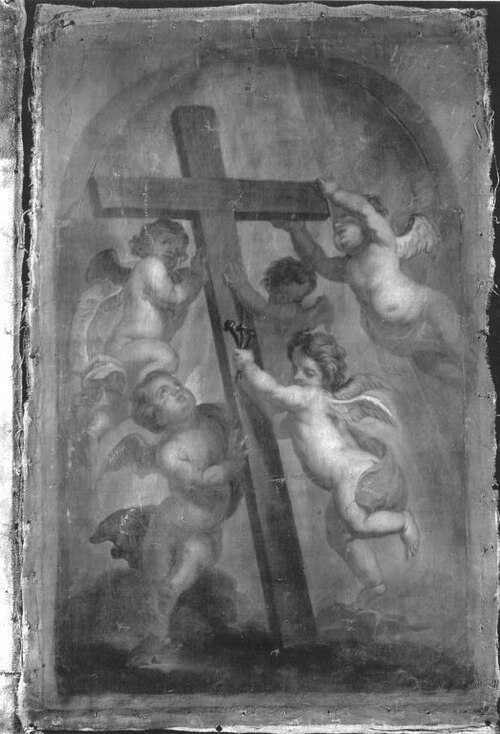 Die Verehrung des Hl. Kreuzes durch fünf Engel, 1667, Oswald Onghers