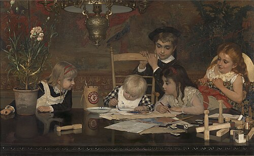 Le Maître peintre, 1877, Jan Verhas
