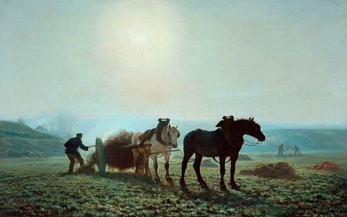 Horses in a Field, 1873, Jules Montigny
