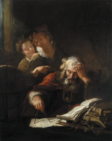 Le Géomètre., 1710, Antoine Pesne