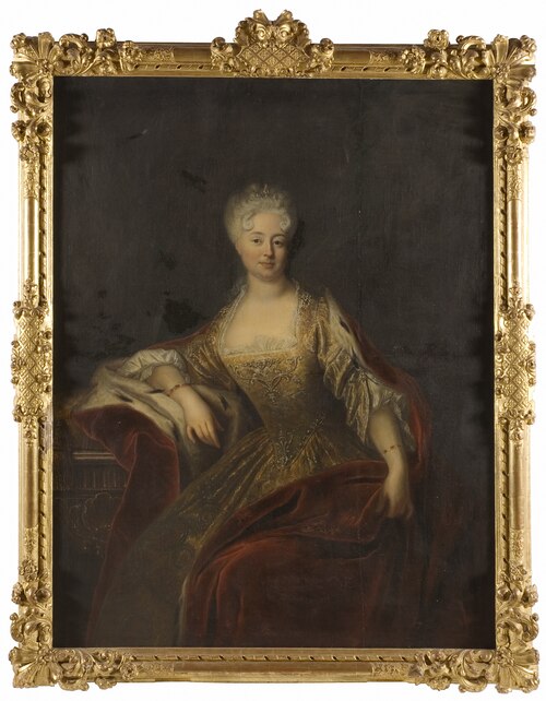 Johanna Charlotta, 1682-1750, prinsessa av Anhalt-Dessau, 1750, Antoine Pesne