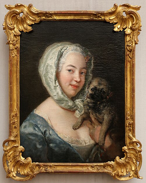 Marie de Rège, the artist's daughter, 1745, Antoine Pesne