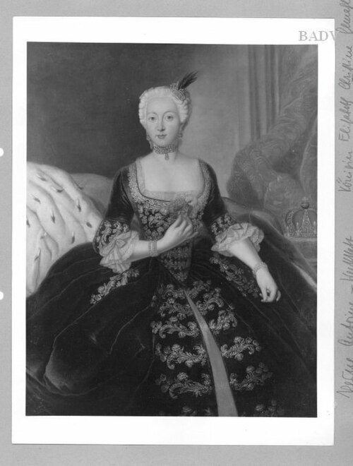 Portr. of Queen Elizabeth of Preussia, 1727, Antoine Pesne
