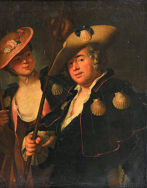 Cavalier and lady, , Antoine Pesne