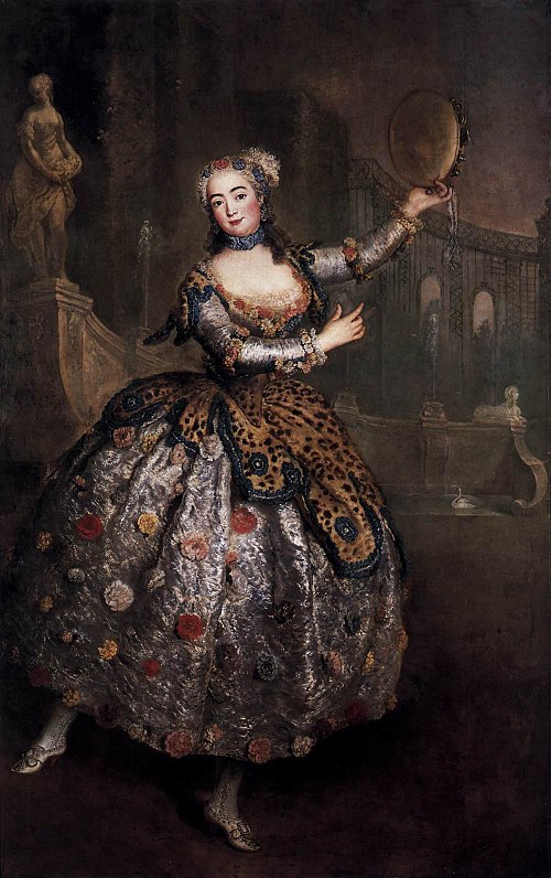 Portrait of Barbara Campanini (La Barberina) (1721-1799)., 1745, Antoine Pesne