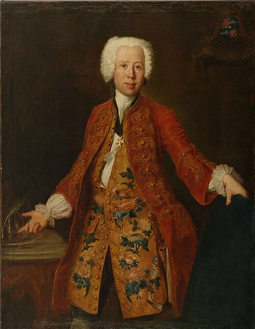 Portrait of Minister Christoph Ludwig Freiherr von Seckendorff-Aberdar, 1737, Antoine Pesne