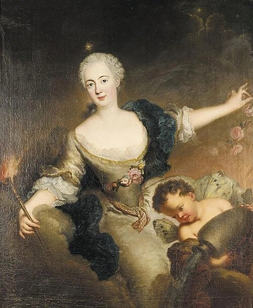 Portrait of Princess Anna Amalie of Prussia as Aurora, 1800, Antoine Pesne
