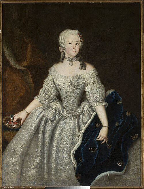 Portrait de Louise-Ulrique de Prusse., 1744, Antoine Pesne