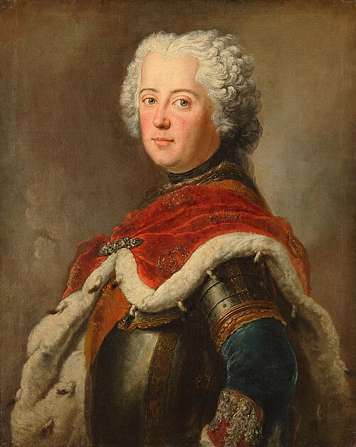 Crown prince Frederik de Great in Armour, 1750, Antoine Pesne