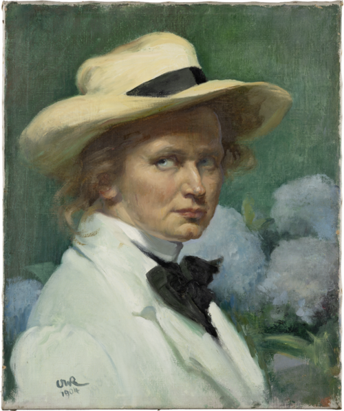 Autoportrait avec chapeau, 1904, Ottilie Roederstein
